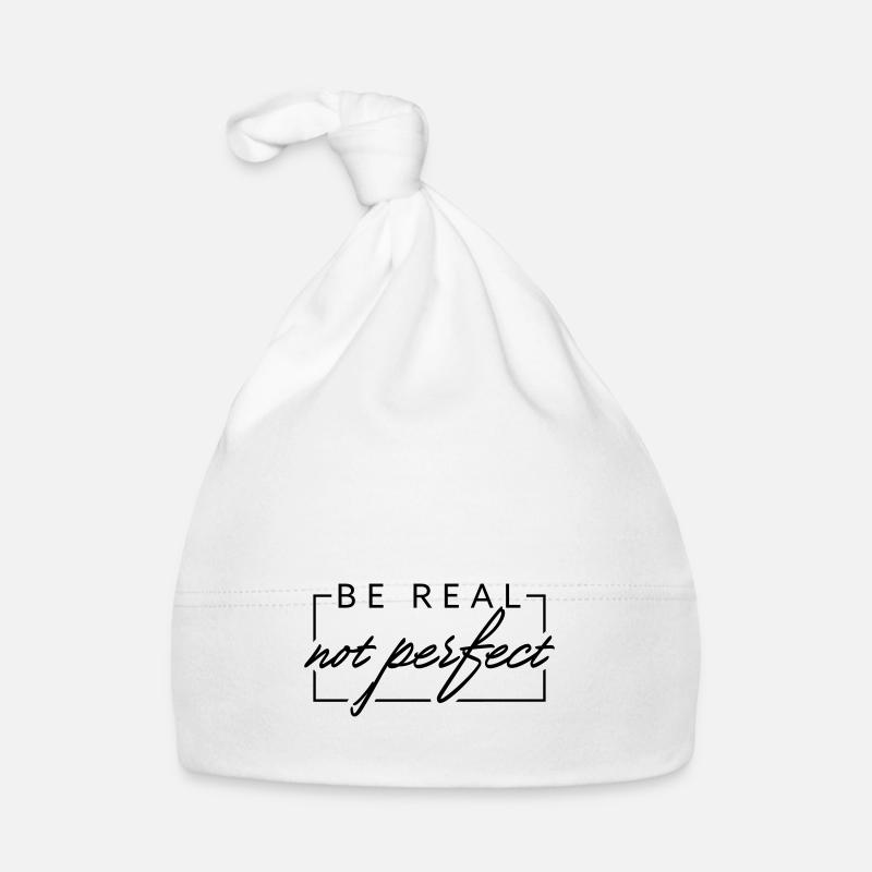 BE REAL not perfect Baby Bio-Mütze