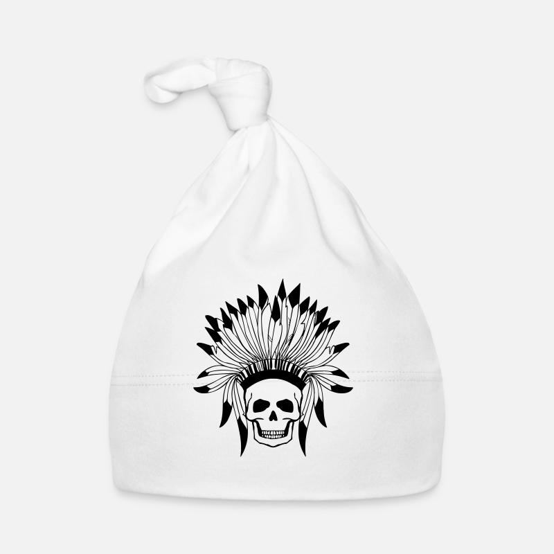 crâne indien Bonnet bio Bébé