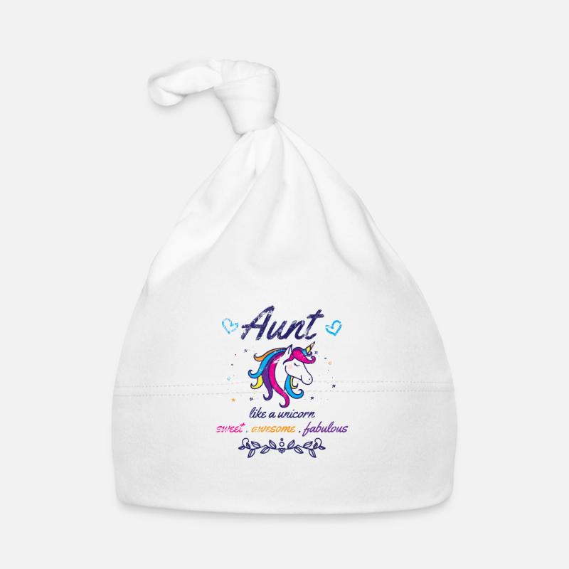 Unicorn Design for Aunts Organic Baby Cap
