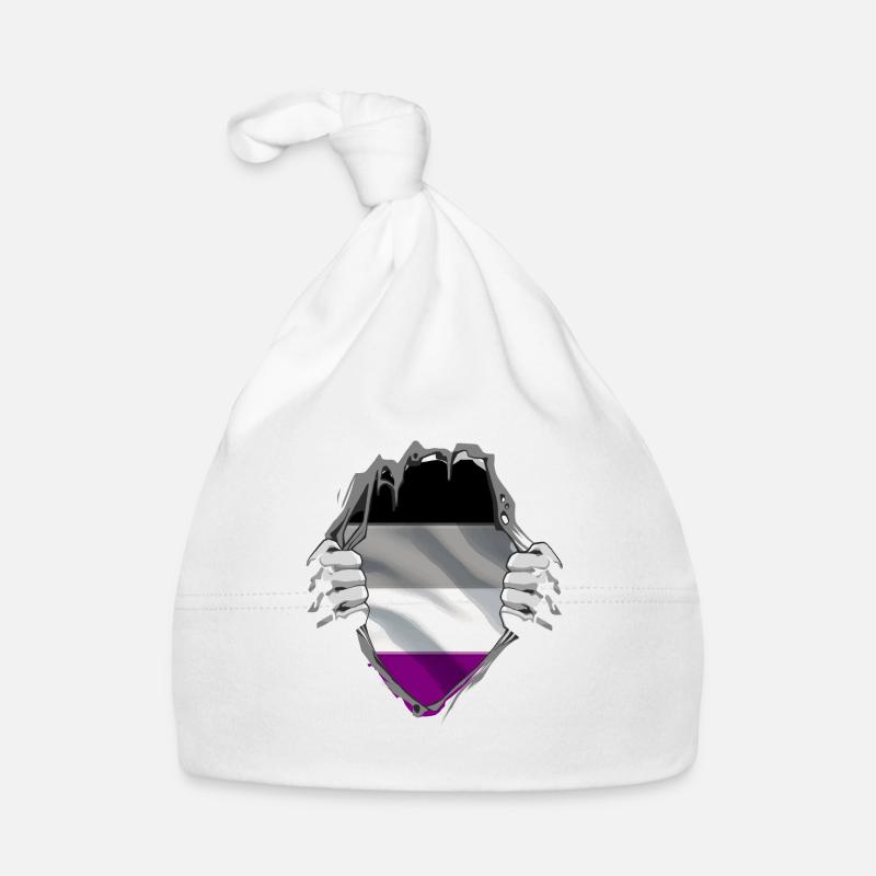 ASEXUELL - Pride Flag Baby Bio-Mütze