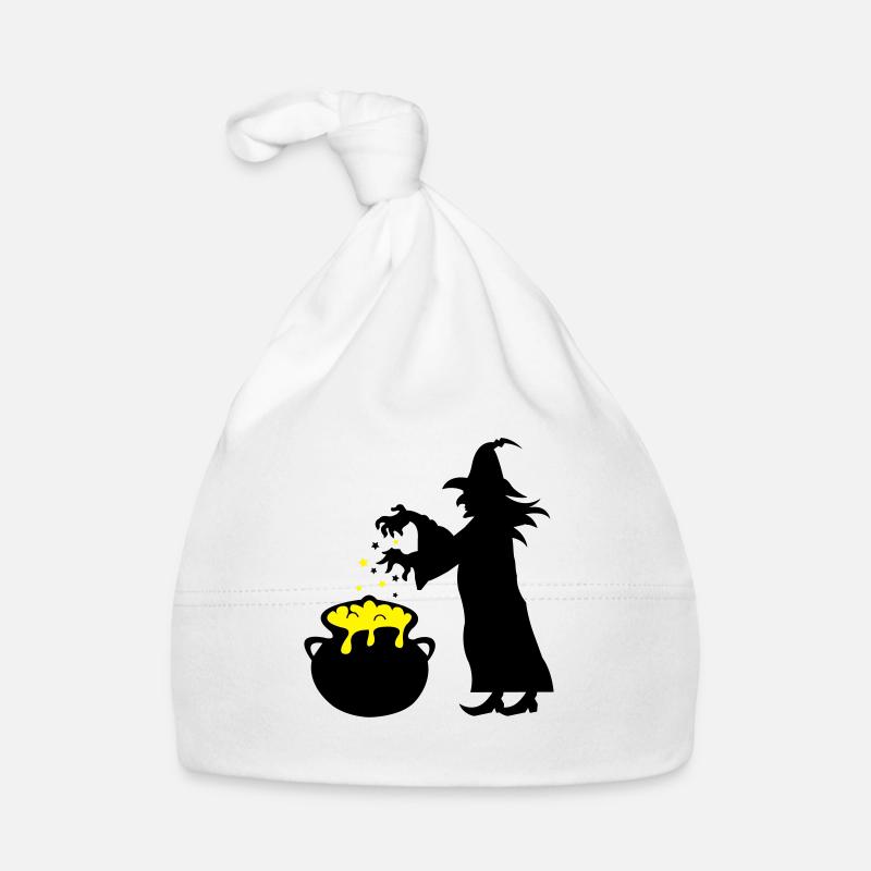 hexe - Baby Bio-Mütze - Weiß