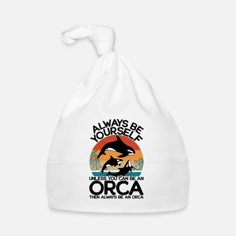 Sei immer du selbst außer du kannst ein Orca sein Baby Bio-Mütze