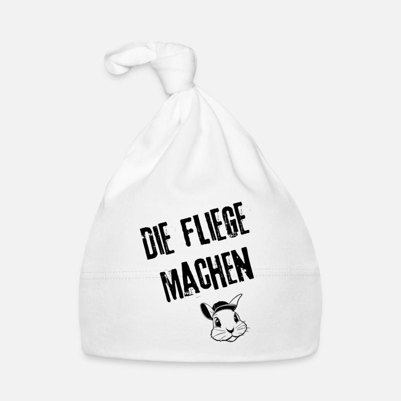 Fliegenes Design | Redewendung Baby Bio-Mütze