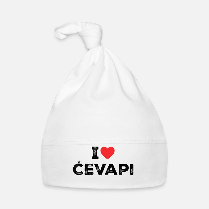 I Love Cevapi - I Heart Cevapi - Balkan Food Baby Bio-Mütze