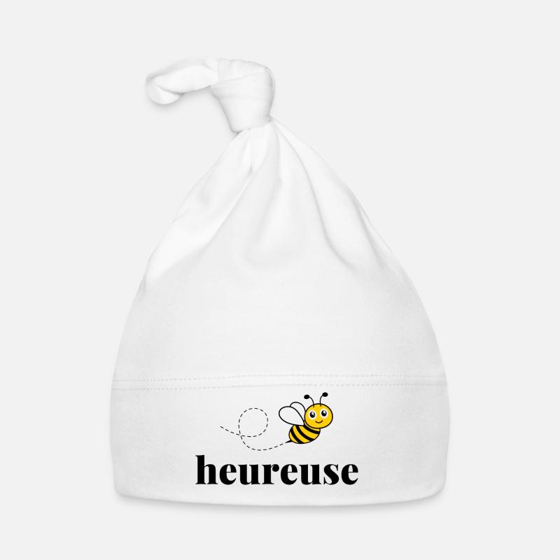 Abeille heureuse Bonnet bio Bébé