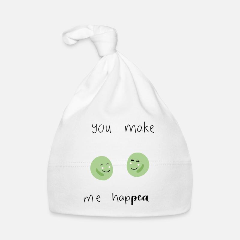 Peas saying Organic Baby Cap