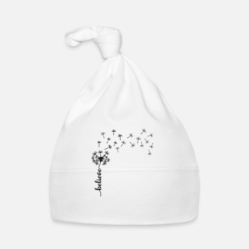 Believe Dandelion design Organic Baby Cap