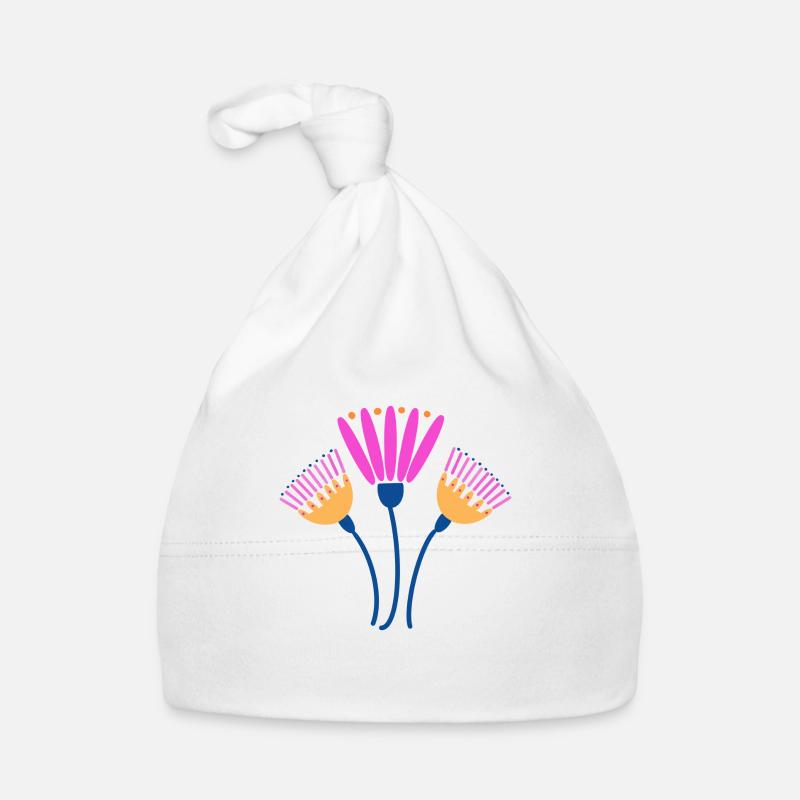 Bouquet de fleurs Bonnet bio Bébé