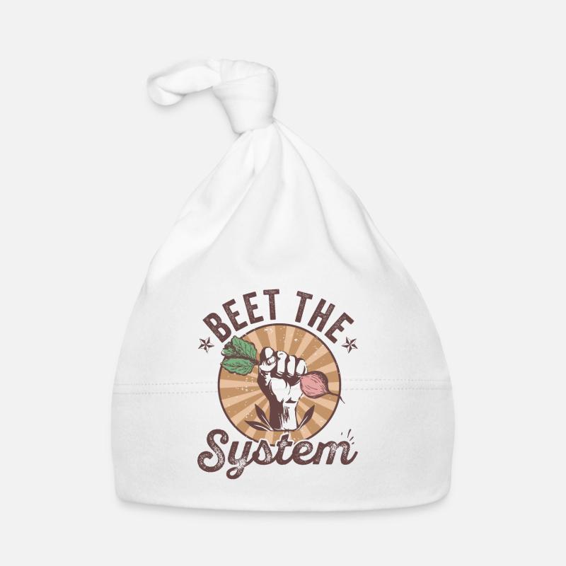 Betterave le système drôle de conception végétale Bonnet bio Bébé
