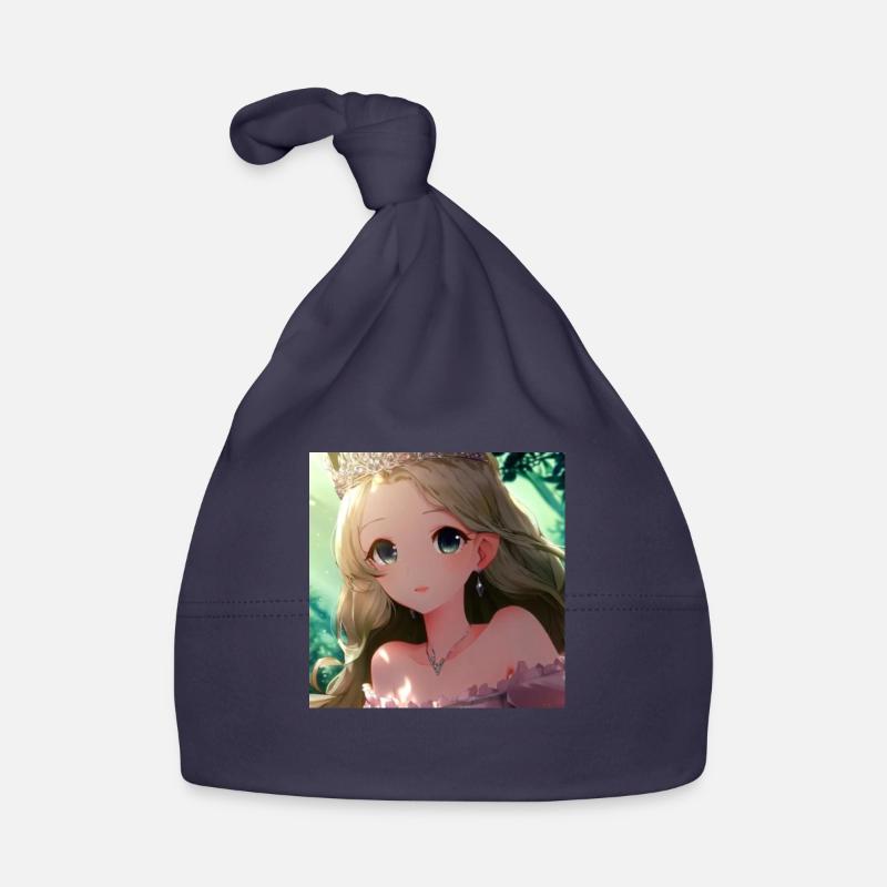 a Prinzessin in small Baby Bio-Mütze