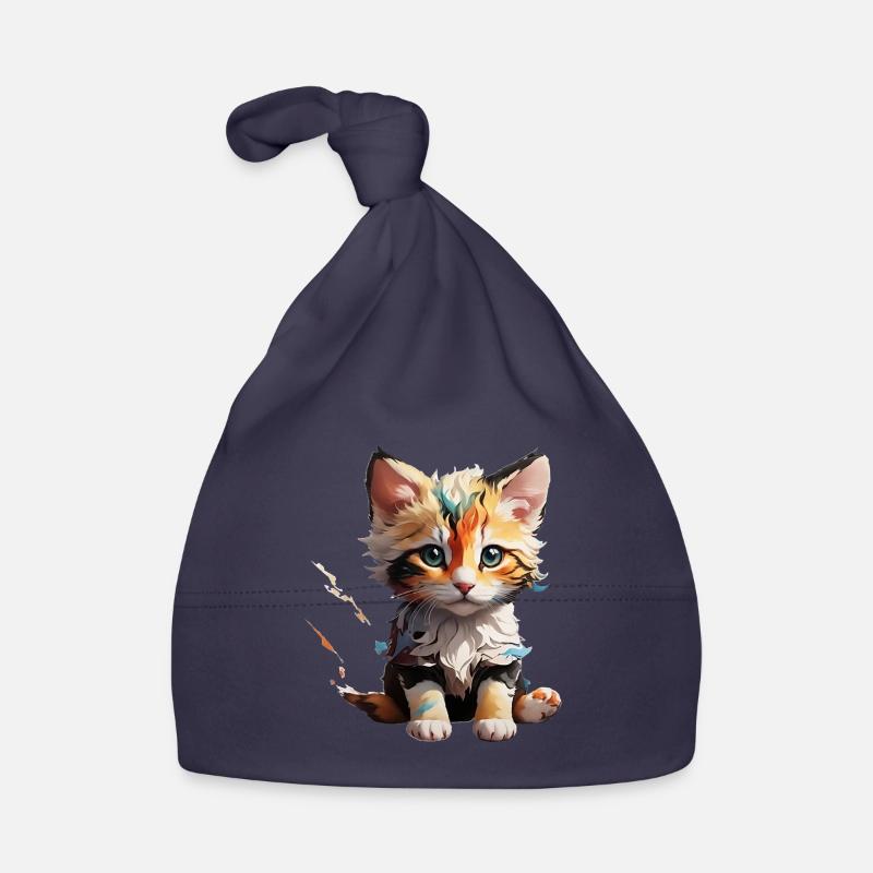 Cat small Organic Baby Cap