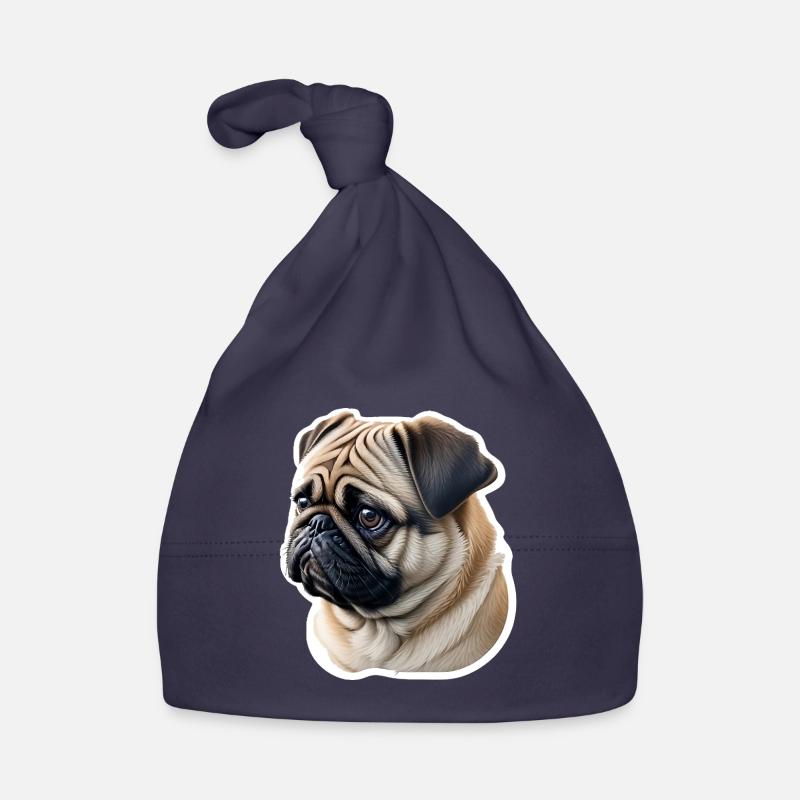 Mops Baby Bio-Mütze