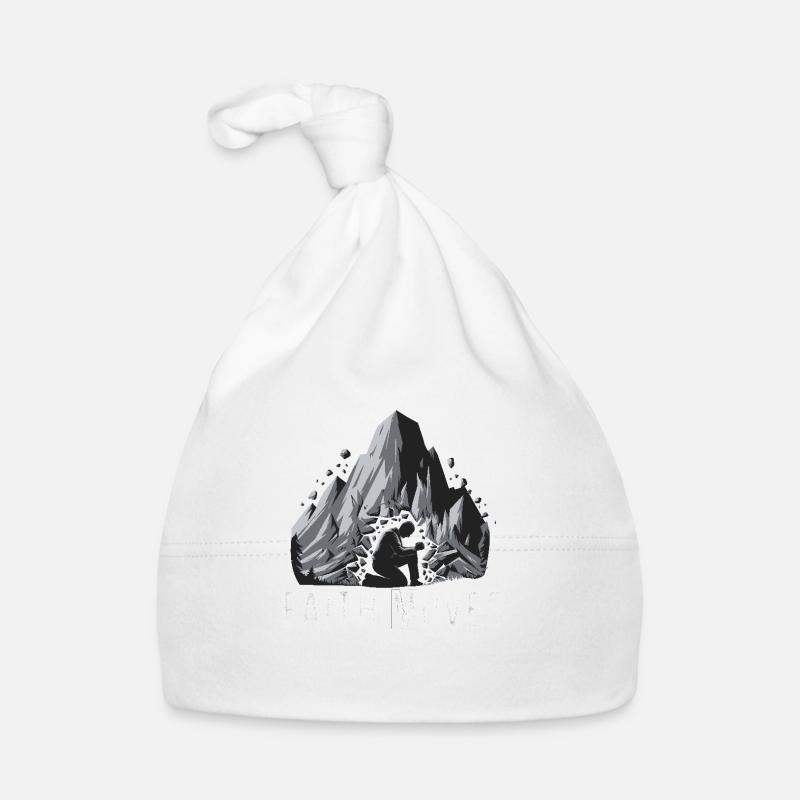 La foi déplace les montagnes - Glaube versetzt Berge Bonnet bio Bébé