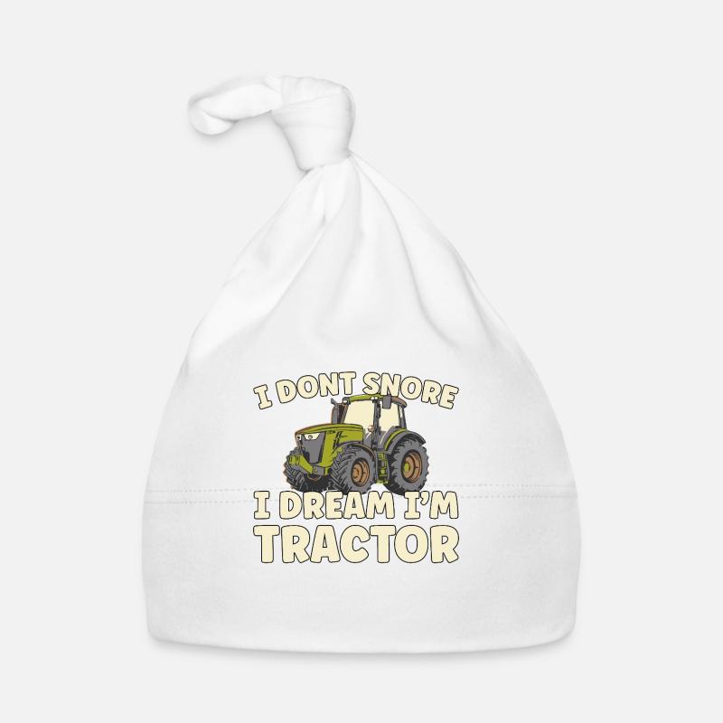 Nicht Schnarchen, Träume ich bin Traktor Baby Bio-Mütze