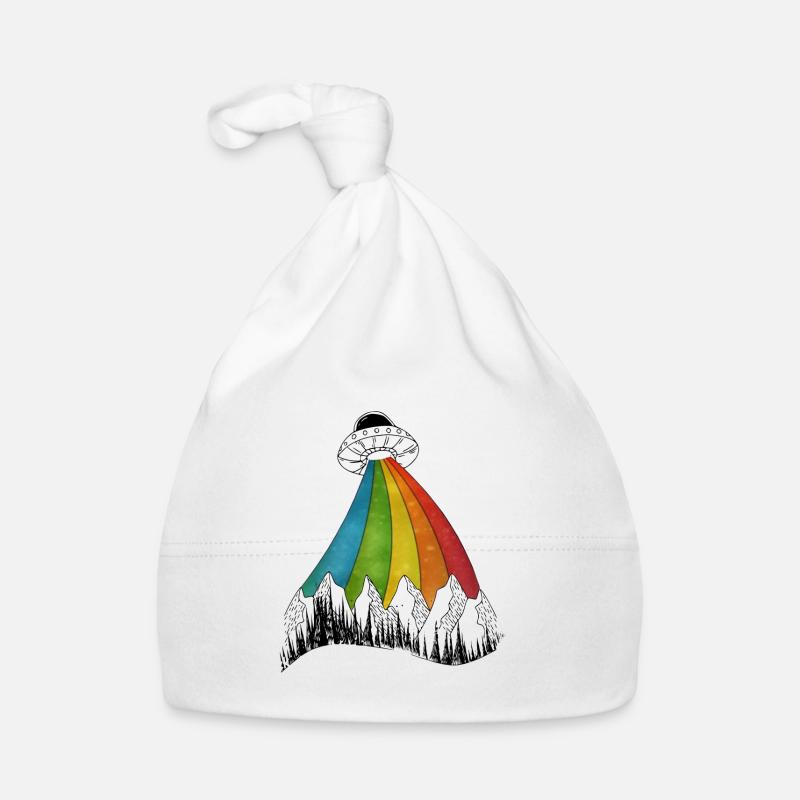 ufo regenbogen strahl Baby Bio-Mütze