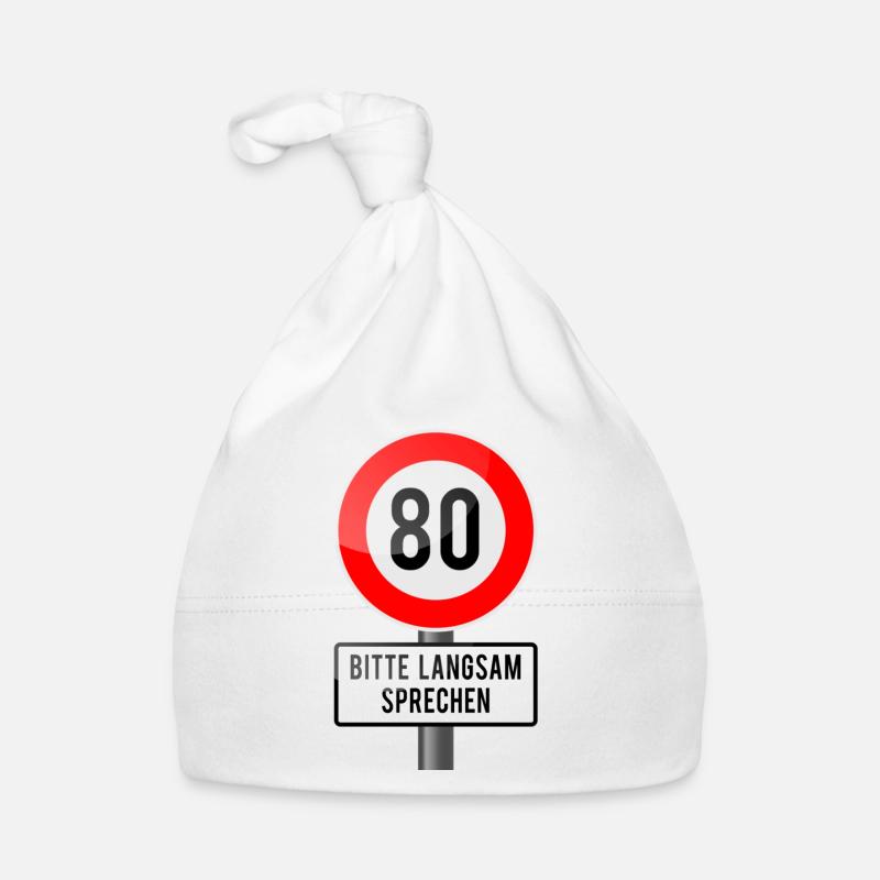 80 years shield slowly Organic Baby Cap