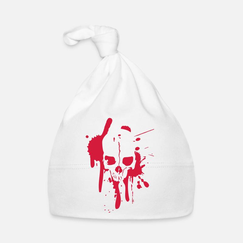 Splatter Skull Baby Bio-Mütze