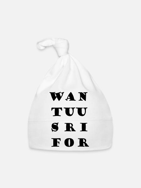 WAN TUU SRI FOR - Baby Bio-Mütze - Weiß - Vorne
