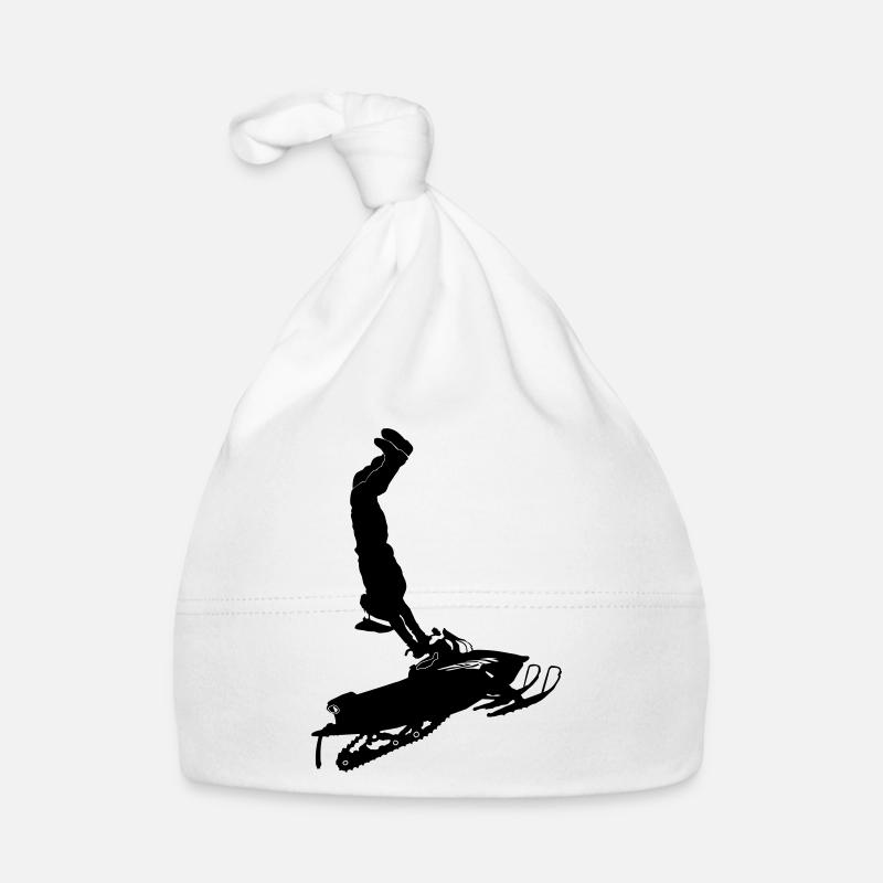 Snowmobil, Snowboarder, Snowboarden, Baby Bio-Mütze