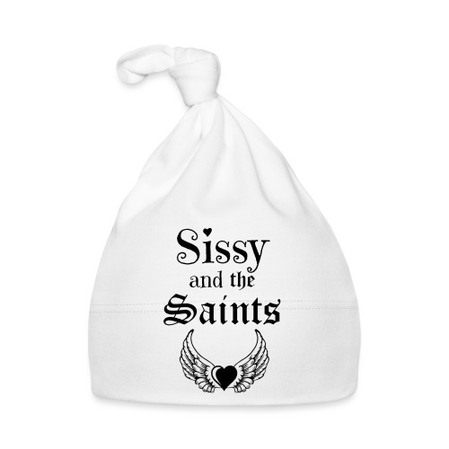 Sissy & the Saints zwarte letters - Bio-muts voor baby's