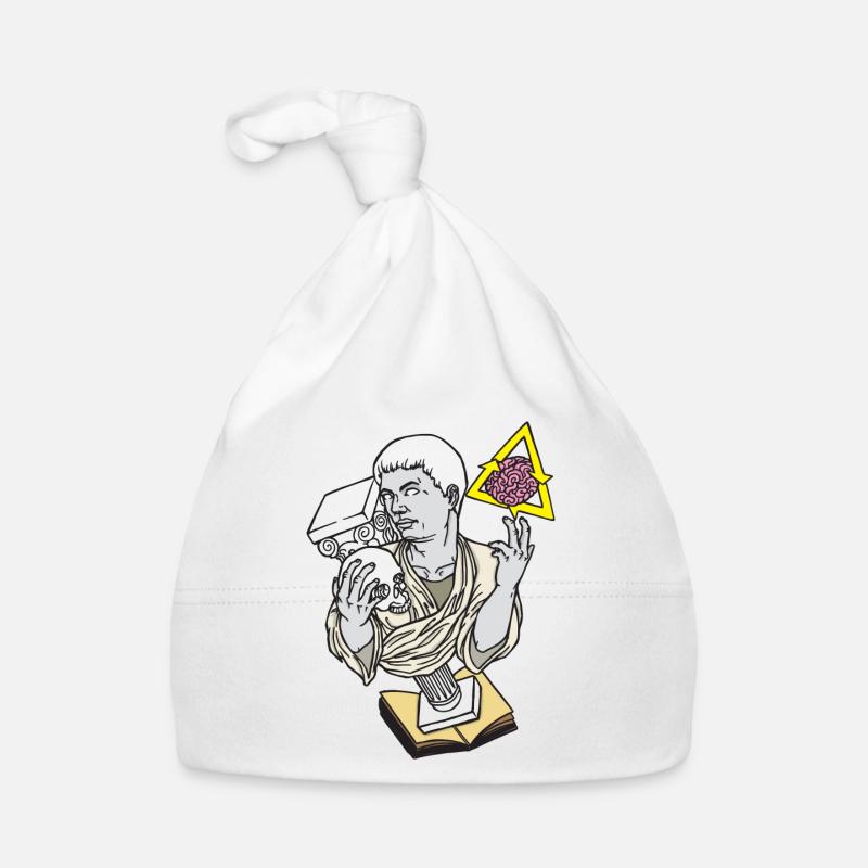 Statue skull victory column Organic Baby Cap