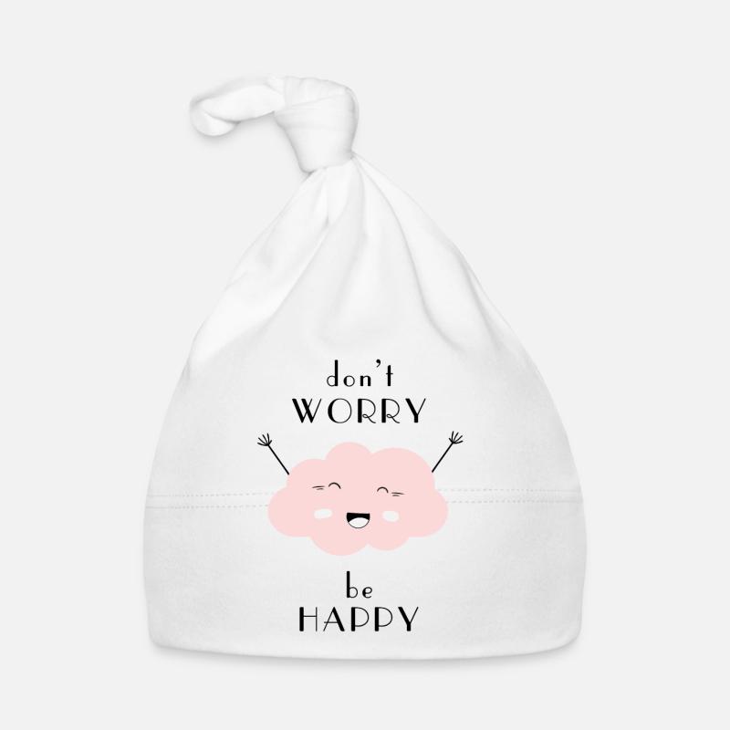 Don't worry be happy Baby Bio-Mütze