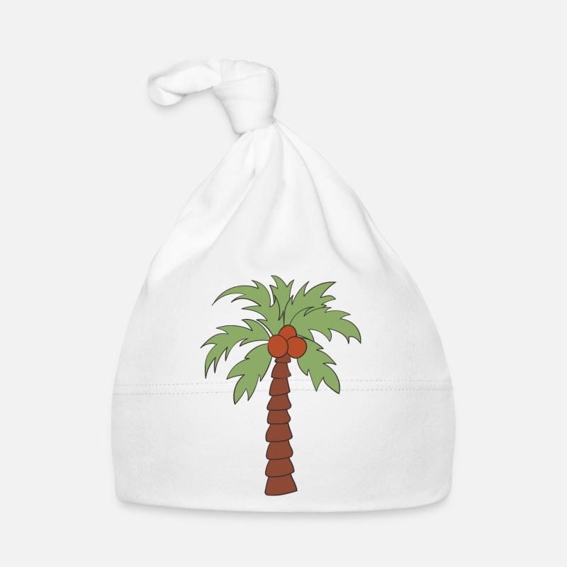 Palm tree Organic Baby Cap