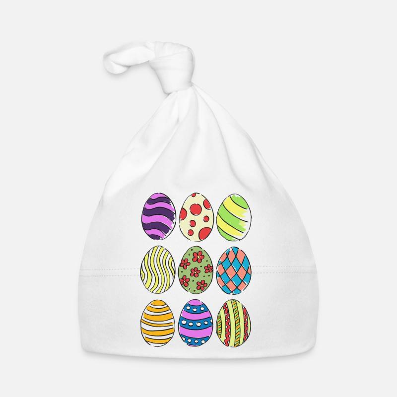 Easter eggs Organic Baby Cap