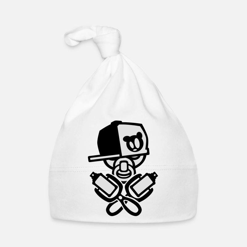 bébé fraîche de graffiti - Bonnet bio Bébé - blanc