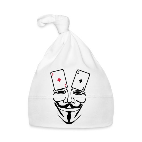 anonymous mask masque carte poker as1 - Bonnet bio Bébé