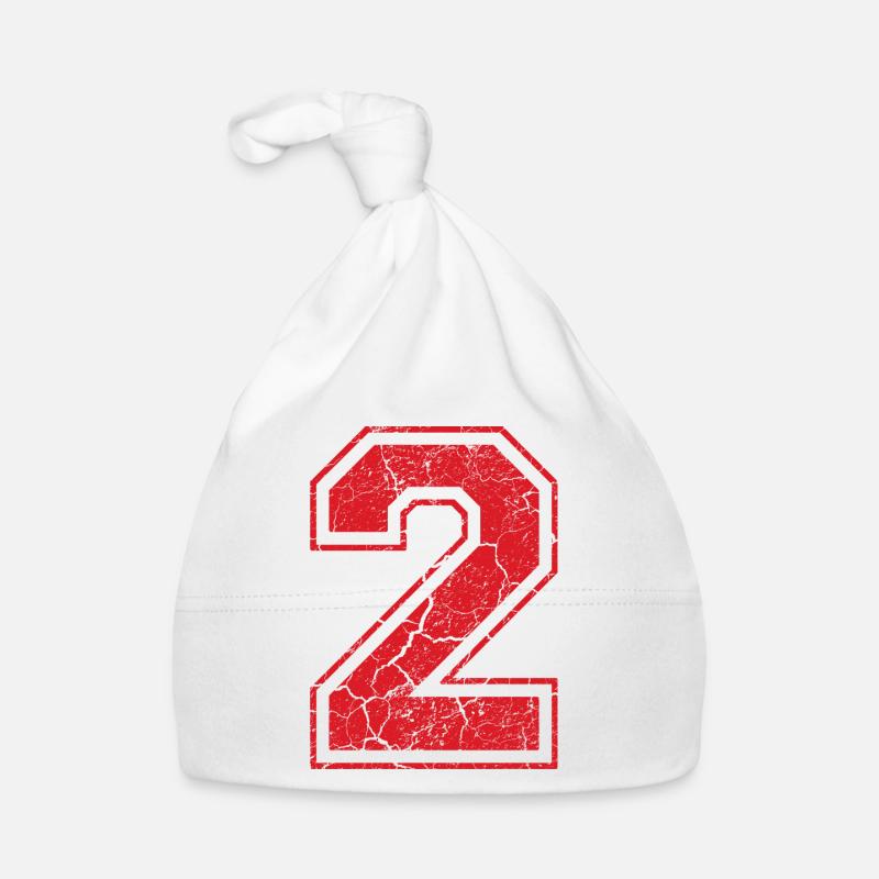 2 two zwei rot (uk) Baby Bio-Mütze