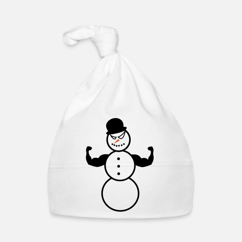 snowman_bodybuilding Bonnet bio Bébé