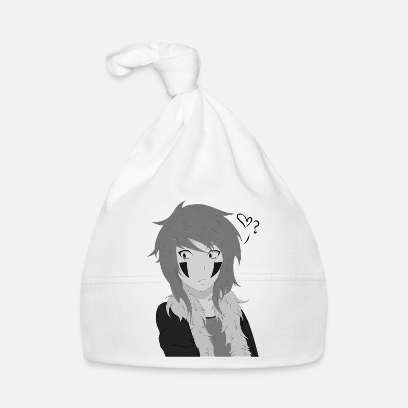 Manga d'anime - Bonnet bio Bébé - blanc