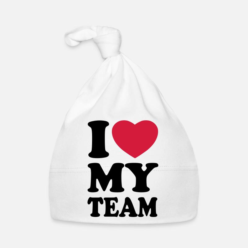 I love my team Organic Baby Cap