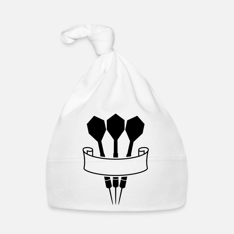 Darts Banner Logo - Bonnet bio Bébé - blanc