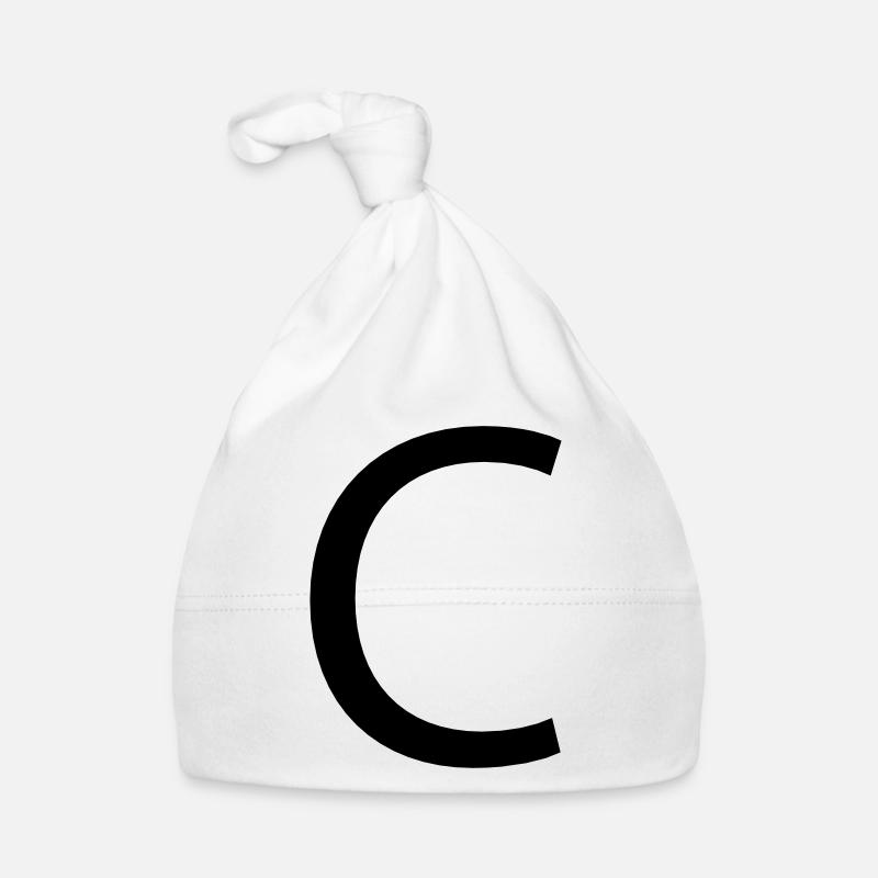 Letter C Organic Baby Cap