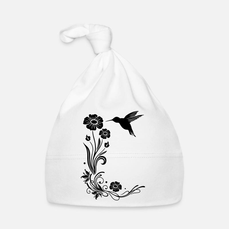 Kolibri Blumen Baby Bio-Mütze