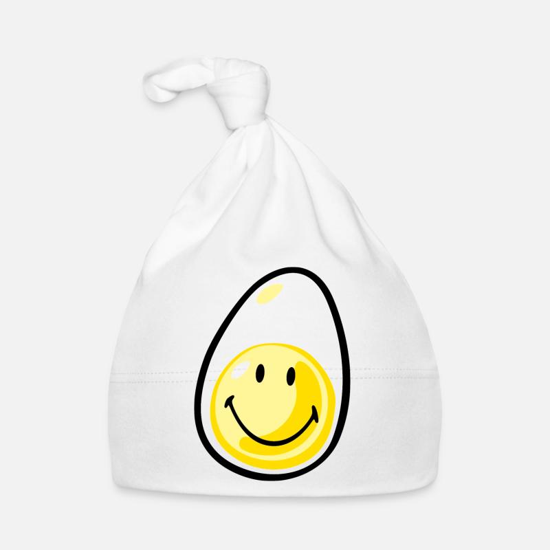 Smiley Hardboiled Egg Bonnet bio Bébé