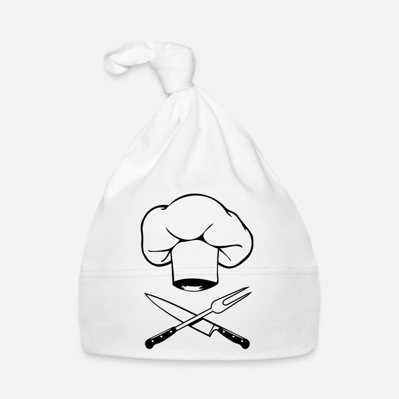 cuisinier design couteau fourchette de chapeau de Bonnet bio Bébé