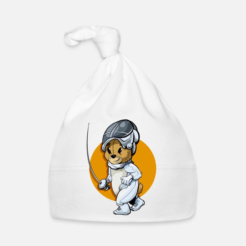 Fechten Maskottchen Baby Bio-Mütze