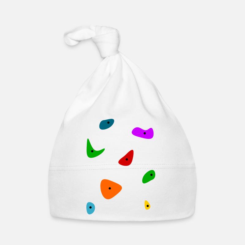mur d’escalade - Bonnet bio Bébé - blanc
