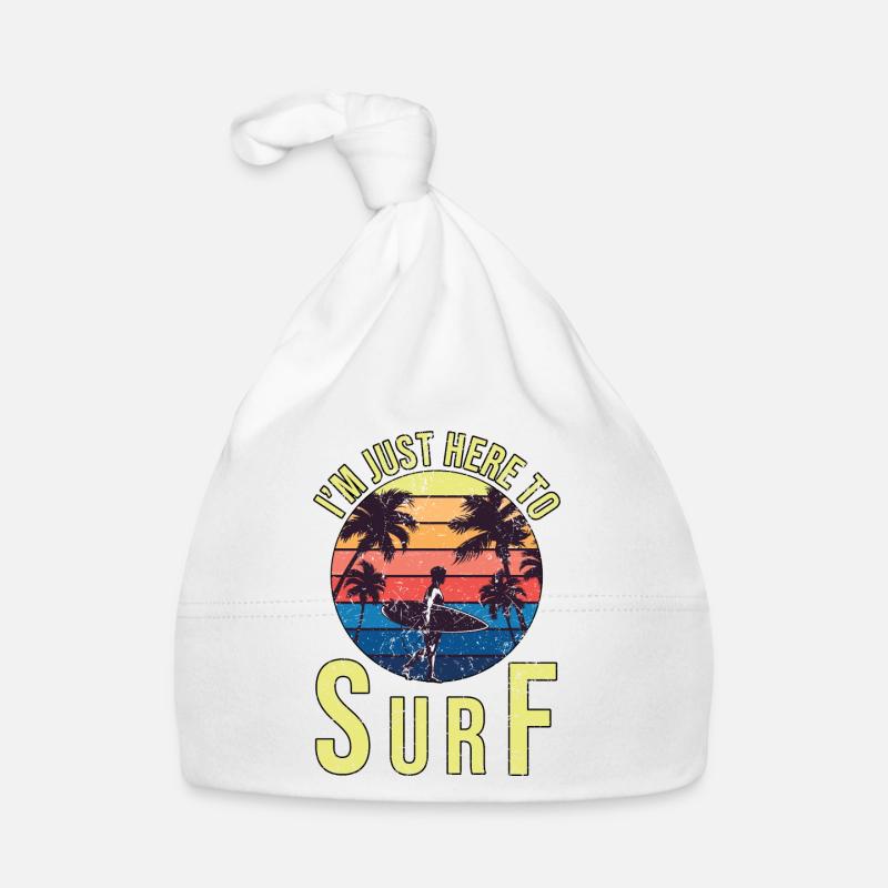 I'm just here to surf Organic Baby Cap