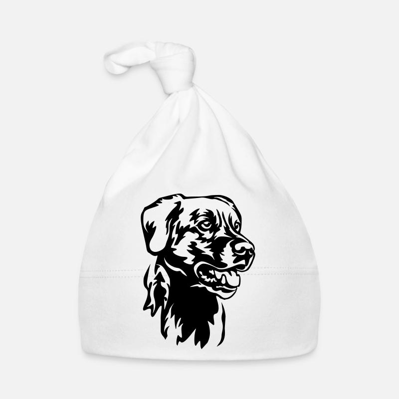Tête de labrador Bonnet bio Bébé