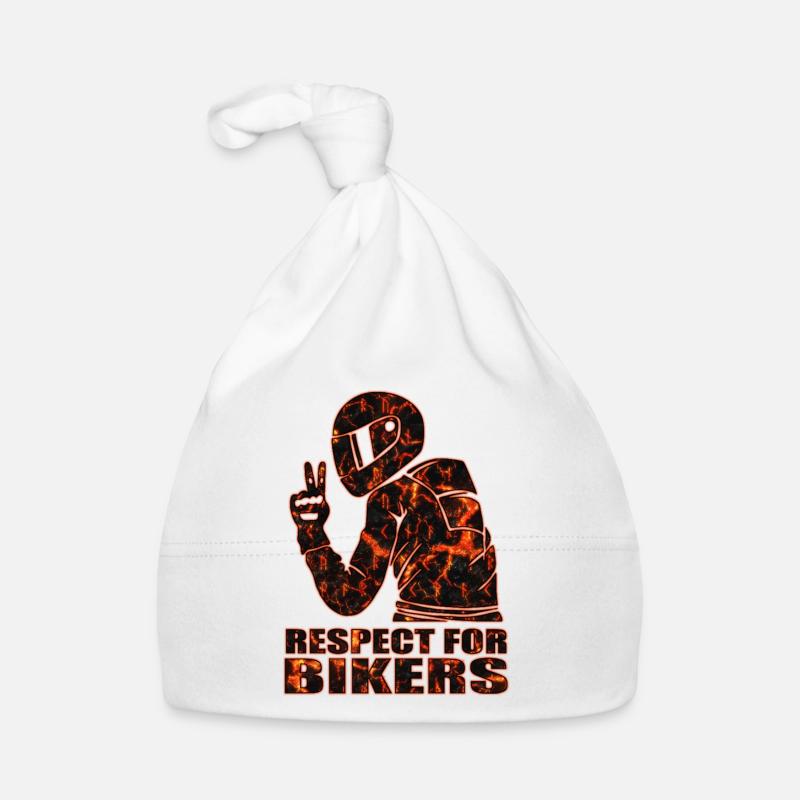 Biker - Baby Bio-Mütze - Weiß