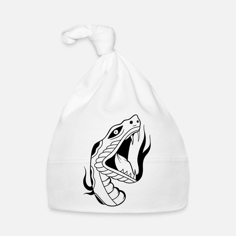 Tatouage Oldschool Serpent Bonnet bio Bébé