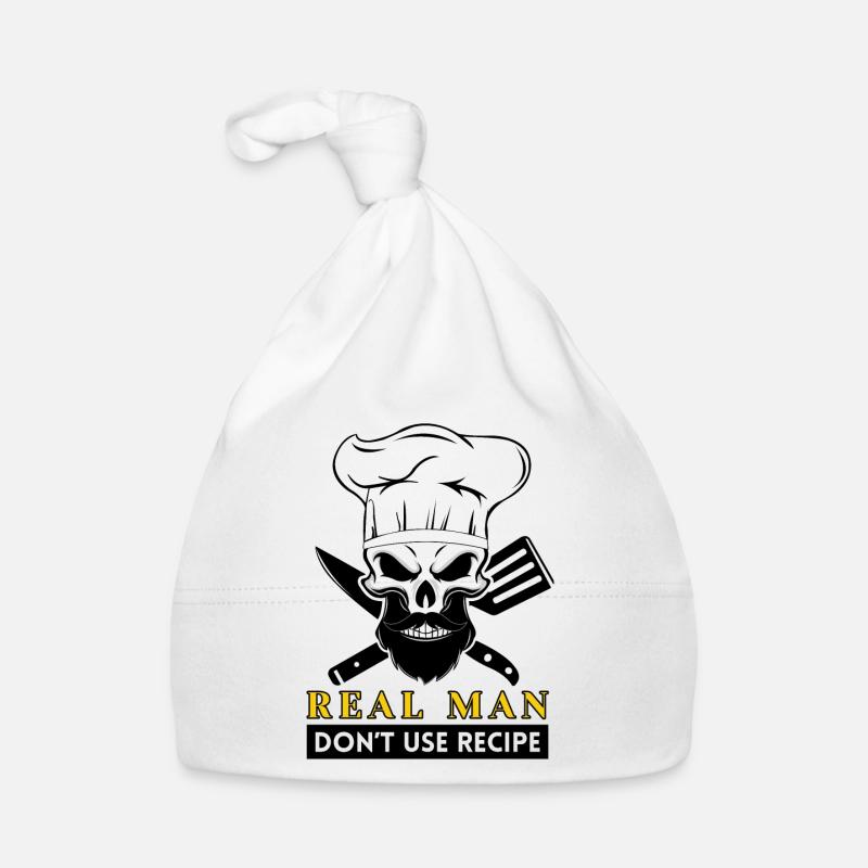 cuisinier barbe squelette chef barbu crâne chef Bonnet bio Bébé