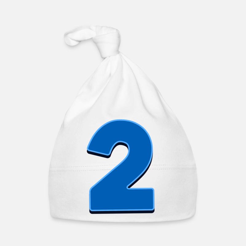 2 - Baby Bio-Mütze - Weiß