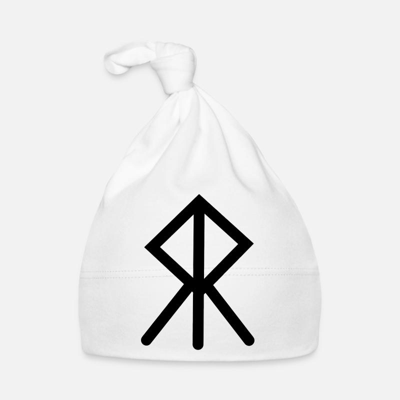 Moed Viking rune COURAGE Bonnet bio Bébé
