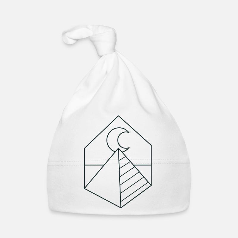 Pyramide BOHO sur la lune Bonnet bio Bébé