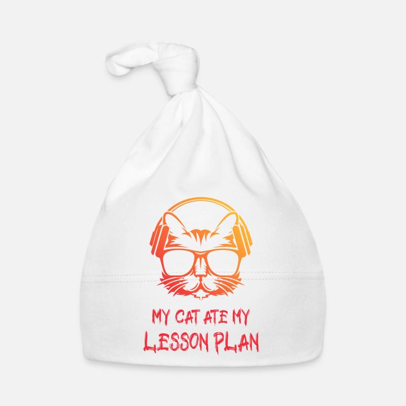 My Cat Ate My Lesson Plan. Teacher's Excuse Organic Baby Cap